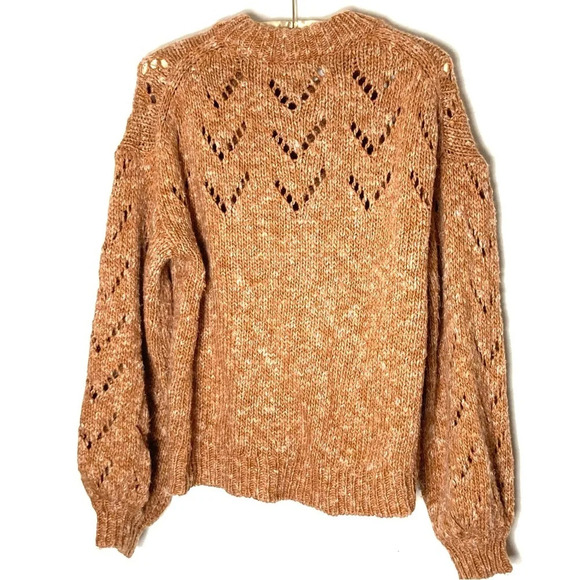 Madewell Pointelle Bubble Sleeve Sweater Small - Picture 6 of 6